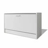Shoe Cabinet Storage Organiser Wooden MDF Rack Stand Entryway Hall 80x24x45cm