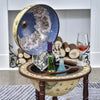 Vintage Wine Cabinet Cart Retro Globe Bar Bottle Storage Rack Drinks Trolley