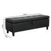 Large Chesterfield Storage Ottoman Bench Box Widnow Seat Stool Bedroom Footstool