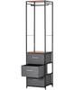 Tall Industrial Furniture Metal Open Wardrobe Narrow Clothes Storage Rail Hanger
