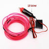 LED Car Interior Atmosphere EL Wire Neon 12V 1/3/5m String Strip Cold Light Lamp
