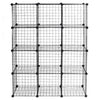 6/8/12 Cube Storage Shelf Rack DIY Wire Grid Bookcase Cabinet Organiser Display