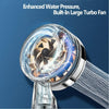 Shower Head Water Saving Flow 360° Rotating with Small Fan High Pressure Spray