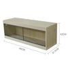 57.5/86/115/136cm Wooden Reptile House Vivarium For Reptile Lizard Tortoise Home