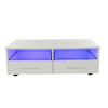 Modern TV Unit Cabinet Stand High Gloss Doors with RGB LED Lights Drawers