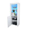 Tall Cabinet Sideboard Unit Cupboard Display- High Gloss Doors LED Lights UK
