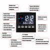 LED Digital LCD Display Alarm Clock with Temperature Calendar Weather Station