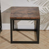 Industrial Rustic Wood Sofa Side Table Coffee Table Bedroom Night Stand 40x40cm