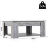2 Tier Coffee Table Accent End Console Table Bottom Shelf Storage