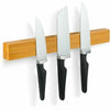 Bamboo 38cm Magnetic Knife Bar Wall Mounted Knife Holder Wooden Knife Rack