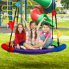 100cm Giant Nest Web Rope Hanging Tree Swing Seat Climbing Frame Round Backyard