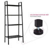 4 Tier Metal Ladder Wall Shelf Home Storage/Display Unit Bookcase Stand Bathroom