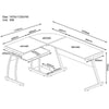 Large L Shape Computer Desk Laptop PC Study Table Home Office Workstation Gaming