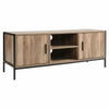 Industrial TV Unit Table Stand Display Cabinet with Door Cupbaord 2 Tier Shelves