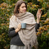 100% Acrylic Knit Throw Blanket Warm Decor Blanket with Tassels for Couch Bed