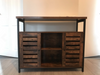 Vintage Industrial Sideboard Rustic Side Cabinet Large Storage Unit Metal Shelf