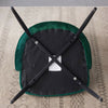 2Pcs Morden Velvet Dining Chairs Living Room Luxury Chairs Counter Chairs Green