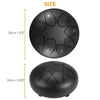 6 Inch 8 Notes Steel Tongue Drum Handpan Hand Drums Tankdrum with Drum Mallet UK