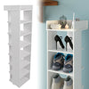5/6/7/8 Tiers Shoe Rack Storage Shelf Corner Shoes Cabinet Organiser Unit Wood