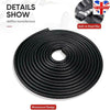 5M Car Door Boot Edge Protector Strip Trim U Shape Guard Seal Rubber Black red