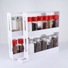 Delicate Double Storage Spice Rack Food Cupboard Rack Slide Spice Storage Shelf