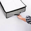 2X 90L Underbed Clothes Storage Bags Zipped Organizer Wardrobe Cube Closet Boxes