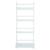 Display Rack 4 Tier Floor Standing in White for Cards Magazines Prints Bookshelf