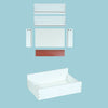 Bedside Table Cabinets Nightstand Bedroom Storage 2 Drawers Small White