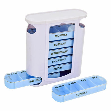 Weekly Daily Pill Box Organiser Tablet Medicine Storage Dispenser 7 Day Week UK