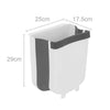 9L Folding Kitchen Waste Bin Trash Can Basket Hanging Over The Cabinet Door UK