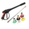 High Pressure Washer Spray Gun and 9M Washing Hose Kit For Car Jet Lance 276 bar