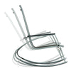 Outsunny Rocker Garden Metal Rocking Chair Outdoor Relaxing Patio Sun Lounger