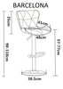 2 x GREY EXECUTIVE GAS LIFT BAR STOOLS, BREAKFAST KITCHEN BAR ETC, 6 DESIGNS