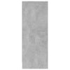 Home Shoe Cabinet Concrete Grey 31.5x35x90 cm Chipboard