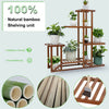 Wooden Plant Shelf Ladder Style Flower Pots Corner Stand Storage Unit In/Outdoor
