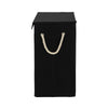 LARGE BLACK LAUNDRY BASKETS WASHING CLOTHES STORAGE FOLDING BASKET BIN WITH LID