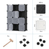 Mondeer 12 Cube Plastic Storage Wardrobe DIY Clothes Closet Organizer Cupboard