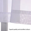 Pair (2 Panels) Of Voile Slot Top Net Curtains Plain Window Curtain Home Decor
