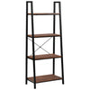 4 tier storage bookshelf display rack brown Storage Shelving living room