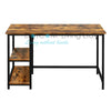 Rustic Computer Desk Laptop PC Table Home Office Workstation Storage Shelves