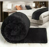 Faux fur mink blanket Bed throw soft and warm Double