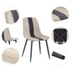 Mondeer Dining Chairs Set 2/4/6 Fabric Upholstered Seat Metal Legs Dining Room