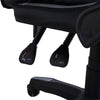 Grey Ergonomic Gaming Chairs Faux Leather Adjustable Swivel Computer Desk Chair