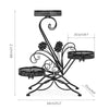 Metal Plant Stand Flower Rack Garden Planter Pot Holder Staircase Display Shelf