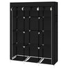 67" Clothes Organizer Fabric Wardrobe Storage Organizer 10 Shelves Water-Proof