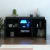 Sideboard Storage Cupboard High Gloss 3 Door TV Unit Cabinet RGB LED Lights