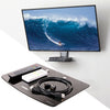 Single Floating Black Glass Bracket Wall Mount For Xbox/PS4 &Sky TV/DVD/AV Shelf