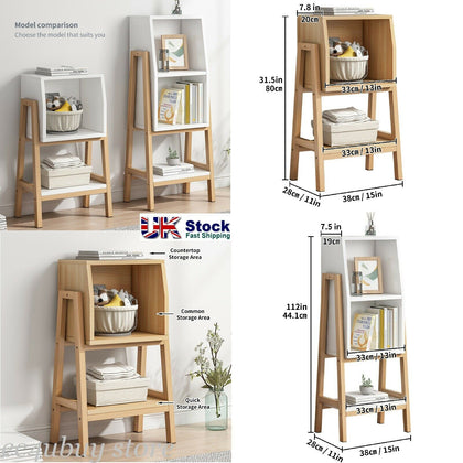 Bookshelf Bookcase Cube Storage Organizer Bedside Table Display Shelf Unit Rack