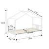 Pine Wood Kids Children Teepee House Bed Bed Tent Bed Frame Children Boys Girls