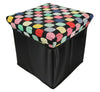 NEW OTTOMAN FOLDING STORAGE BOX SEAT CHEST FOOT STOOL POUFFE SEAT STORAGE SEAT